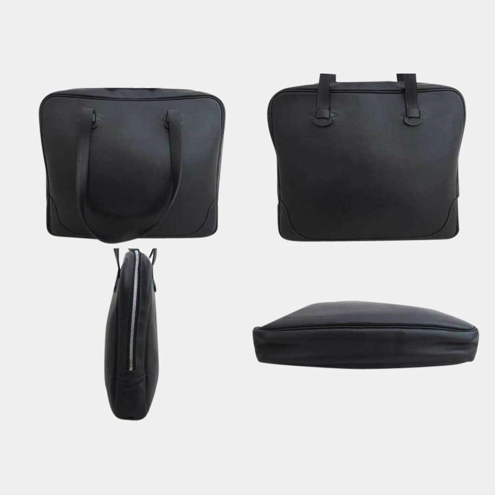 Hermes Shoulder Bag Black Leather Women's Men's For Women 4 Hermes Shoulder Bag Black Leather Women's Men's For Women - Image 2