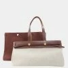 Hermes Ale Bag Kabas Tote Toile Ash Ladies For Women -Deals Hermes Store luxury women hermes used handbags p625761 006