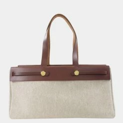 Hermes Ale Bag Kabas Tote Toile Ash Ladies For Women -Deals Hermes Store luxury women hermes used handbags p625761 008