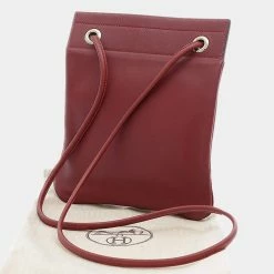 Hermes Arena Mini Shoulder Bag Swift Rouge Ash D Engraved For Women -Deals Hermes Store luxury women hermes used handbags p625767 001