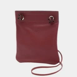 Hermes Arena Mini Shoulder Bag Swift Rouge Ash D Engraved For Women -Deals Hermes Store luxury women hermes used handbags p625767 004