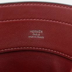 Hermes Arena Mini Shoulder Bag Swift Rouge Ash D Engraved For Women -Deals Hermes Store luxury women hermes used handbags p625767 006