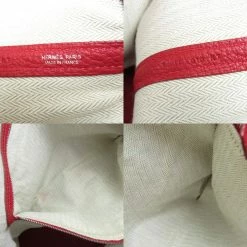 Hermes Garden PM Rouge Kazak Tote Bag Negonda Ladies For Women -Deals Hermes Store luxury women hermes used handbags p625780 006