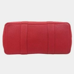 Hermes Garden PM Rouge Kazak Tote Bag Negonda Ladies For Women -Deals Hermes Store luxury women hermes used handbags p625780 010
