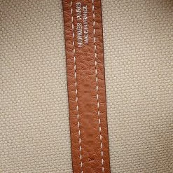 Hermes Garden File MM Toile Military Negonda Gold Y Engraved For Women -Deals Hermes Store luxury women hermes used handbags p625794 004