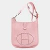 Hermes Evelyn 3 PM Rose Sakura Shoulder Bag Taurillon Ladies For Women -Deals Hermes Store luxury women hermes used handbags p625803 001