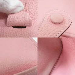 Hermes Evelyn 3 PM Rose Sakura Shoulder Bag Taurillon Ladies For Women -Deals Hermes Store luxury women hermes used handbags p625803 002