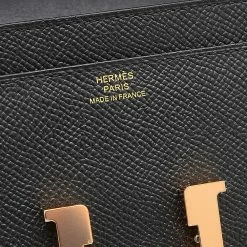 Hermes Constance To Go Epson Black Rose Z Engraved Shoulder Bag For Women -Deals Hermes Store luxury women hermes used handbags p625835 005