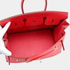 Hermes Birkin 35 Epson Bougainvillea ? O Engraved Handbag For Women -Deals Hermes Store luxury women hermes used handbags p625843 002