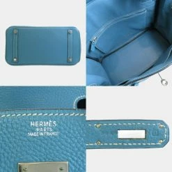Hermes Birkin 30 Taurillon Blue Gene Handbag Ladies HERMES For Women -Deals Hermes Store luxury women hermes used handbags p625844 002