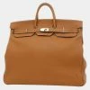 Hermes Otacroa 50 Fjord Gold ? L Engraved For Women -Deals Hermes Store luxury women hermes used handbags p625846 001