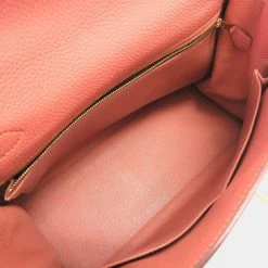 Hermes Kelly 28 Inner Stitch Togo Rose Tea ? Q Engraved Handbag 0022 HERMES For Women -Deals Hermes Store luxury women hermes used handbags p625847 007
