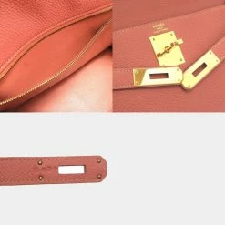 Hermes Kelly 28 Inner Stitch Togo Rose Tea ? Q Engraved Handbag 0022 HERMES For Women -Deals Hermes Store luxury women hermes used handbags p625847 009