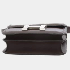 Hermes Constance 24 Swift Toile Grand Rouge Serie Z Engraved Shoulder Bag For Women -Deals Hermes Store luxury women hermes used handbags p625851 005