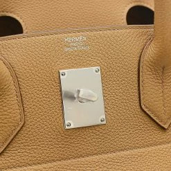 Hermes Otacroa 40 Togo Biscuit Z Engraved Handbag For Women -Deals Hermes Store luxury women hermes used handbags p625852 007