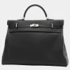 Hermes Kelly 50 Taurillon Nobillo Black Z Engraved Handbag For Women -Deals Hermes Store luxury women hermes used handbags p625857 001