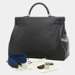 Hermes Kelly 50 Taurillon Nobillo Black Z Engraved Handbag For Women -Deals Hermes Store luxury women hermes used handbags p625857 003