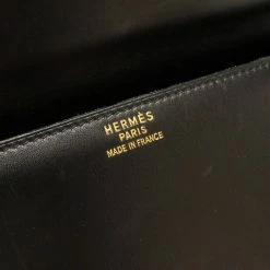 Hermes Piano Kelly 35 Box Calf Black ? X Engraved Handbag 0042 HERMES For Women -Deals Hermes Store luxury women hermes used handbags p625858 008