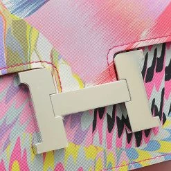 Hermes Constance Mini 18 Kyoto Marble Silk Swift Z Engraved Shoulder Bag For Women -Deals Hermes Store luxury women hermes used handbags p625861 006