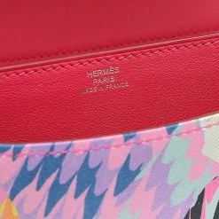 Hermes Constance Mini 18 Kyoto Marble Silk Swift Z Engraved Shoulder Bag For Women -Deals Hermes Store luxury women hermes used handbags p625861 007