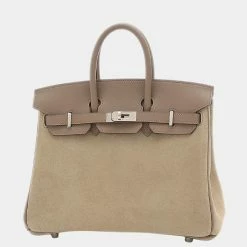 Hermes Birkin 25 Dobris Swift Etup Z Engraved Handbag For Women