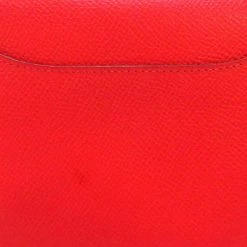 Hermes Red Epsom Constance Compact Wallet For Women -Deals Hermes Store luxury women hermes used handbags p626635 010