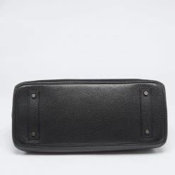 Hermes Black Clemence Leather Gold Finish Shoulder Birkin JPG 42 Bag For Women -Deals Hermes Store luxury women hermes used handbags p627018 013