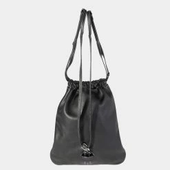 Hermes Black Cheri Calfskin Bridado Backpack PHW For Women