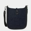 Hermes Bleu Nuit Feutre & Black Swift Evelyne TPM PHW For Women -Deals Hermes Store luxury women hermes used handbags p627857 010