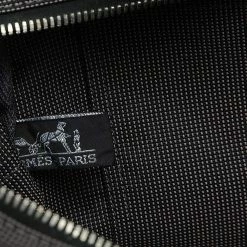 Hermes Aleline MM Tote Bag Canvas Gray For Women -Deals Hermes Store luxury women hermes used handbags p628110 003