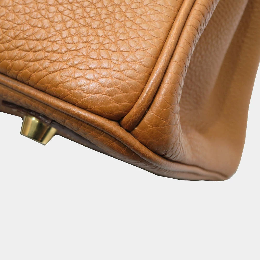 Hermes Birkin 35 Handbag Gold G Metal Fittings Togo H Engraved For Women 17 Hermes Birkin 35 Handbag Gold G Metal Fittings Togo H Engraved For Women - Image 15