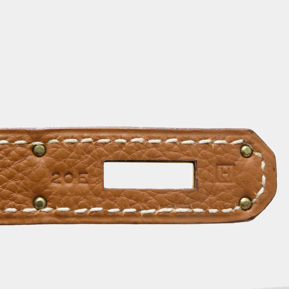 Hermes Birkin 35 Handbag Gold G Metal Fittings Togo H Engraved For Women 8 Hermes Birkin 35 Handbag Gold G Metal Fittings Togo H Engraved For Women - Image 6