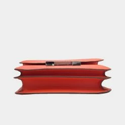 Hermes Constance 18 Shoulder Bag Capsine Vaux Epson Z Engraved For Women -Deals Hermes Store luxury women hermes used handbags p628118 001