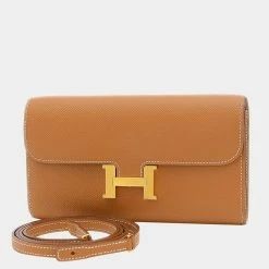 Hermes Constance To Go Epson Gold Z Engraved Purse For Women