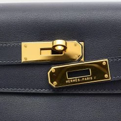 Hermes Kelly 32 Swift Navy â¡ H Engraved Handbag For Women -Deals Hermes Store luxury women hermes used handbags p628130 002