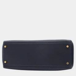 Hermes Kelly 32 Swift Navy â¡ H Engraved Handbag For Women -Deals Hermes Store luxury women hermes used handbags p628130 005