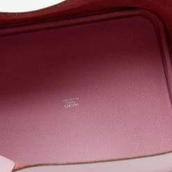 Hermes Mauve Sylvestre/Rogue H/Jaune De Naples Epsom Leather Picotin Lock Tressage MM Bag For Women -Deals Hermes Store luxury women hermes used handbags p628402 005