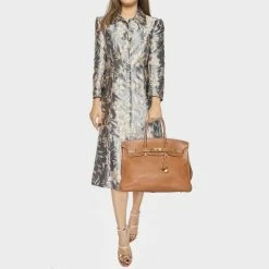 Hermes Gold Ardennes Leather Gold Finish Birkin 35 Bag For Women -Deals Hermes Store luxury women hermes used handbags p629688 1650630994 018