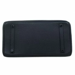 Hermes Noir Fjord Leather Palladium Hardware Birkin 35 Bag For Women 24 Hermes Noir Fjord Leather Palladium Hardware Birkin 35 Bag For Women -Deals Hermes Store luxury women hermes used handbags p63112 005