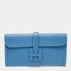 Hermes Hermès Bleu Agate Evercolor Leather Elan Jige 29 Clutch For Women -Deals Hermes Store luxury women hermes used handbags p631349 003