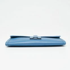 Hermes Hermès Bleu Agate Evercolor Leather Elan Jige 29 Clutch For Women -Deals Hermes Store luxury women hermes used handbags p631349 010