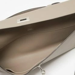 Hermes Gris Asphalt Swift Leather Kelly Cut Clutch For Women -Deals Hermes Store luxury women hermes used handbags p631352 1651120393 014