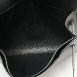 Hermes Black Epsom Leather Kelly Depeches 25 Pouch For Women -Deals Hermes Store luxury women hermes used handbags p631592 007