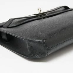 Hermes Black Epsom Leather Kelly Depeches 25 Pouch For Women -Deals Hermes Store luxury women hermes used handbags p631592 012