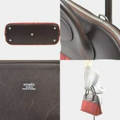 Hermes 2Way Bored 31 Brown Multicolor Vibrato Box Calf Ladies Shoulder Bag For Women -Deals Hermes Store luxury women hermes used handbags p631759 001