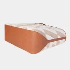 Hermes Ecru Toile & Gold Swift Cabas H En Biais 40 For Women -Deals Hermes Store luxury women hermes used handbags p632078 011