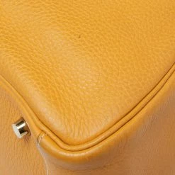 Hermes Jaune Ambre Clemence Leather Gold Finish Lindy 30 Bag For Women -Deals Hermes Store luxury women hermes used handbags p632739 014