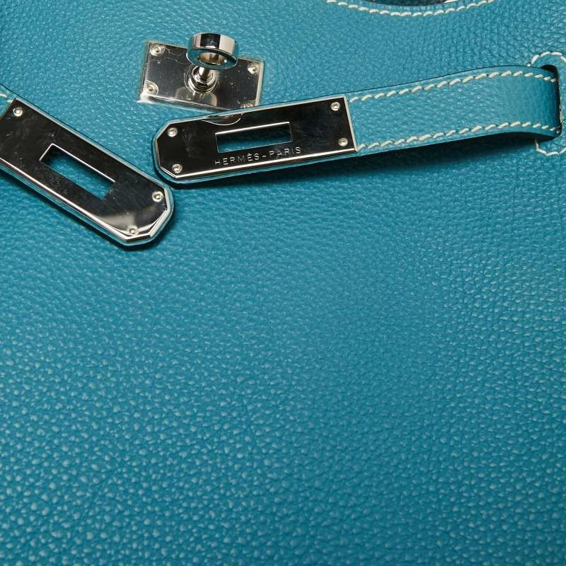Hermes Bleu Jean Togo Leather So Kelly 22 Bag For Women 7 Hermes Bleu Jean Togo Leather So Kelly 22 Bag For Women - Image 5