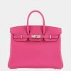 Hermes Pink Epsom Birkin 25 For Women