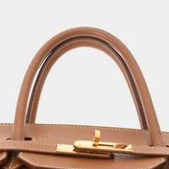 Hermes Brown Courchevel Leather Gold Hardware Birkin 40 Bag For Women -Deals Hermes Store luxury women hermes used handbags p634502 003